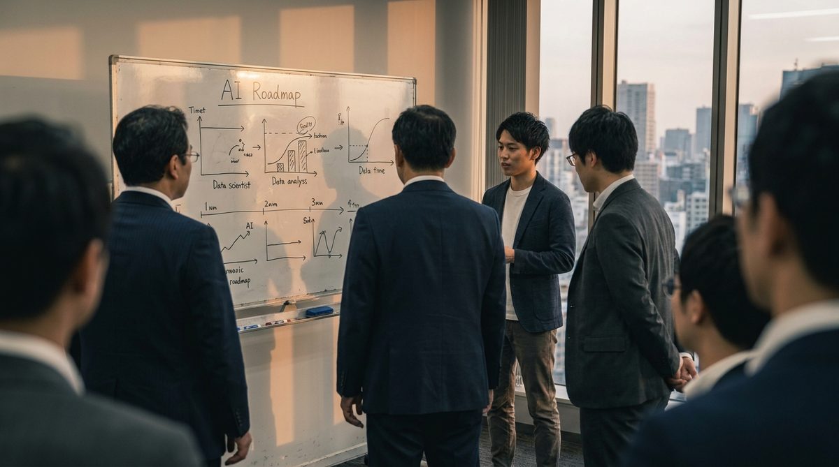 生成AIの全社展開を議論する経営層会議