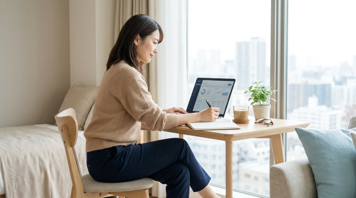 AIダッシュボードと協働する個人投資家
